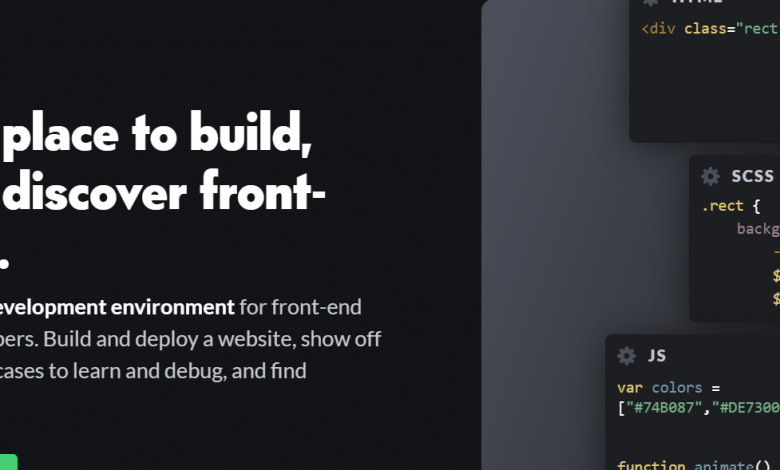 Photo de Codepen.io : construire, tester et découvrir le code frontal.